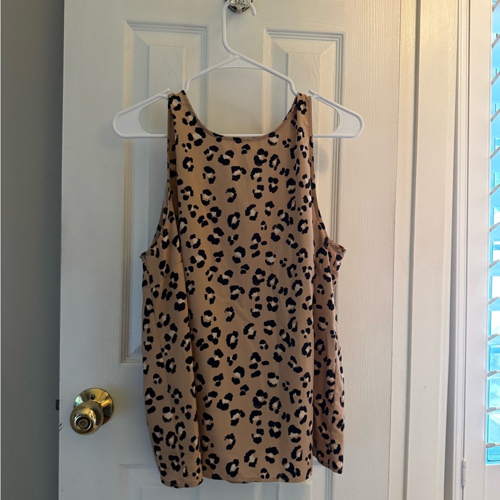 a new day Animal Print Sleeveless Top